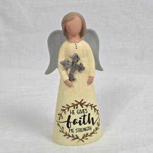 B. Lloyd Angel Figurine He Gives Faith Me Strength